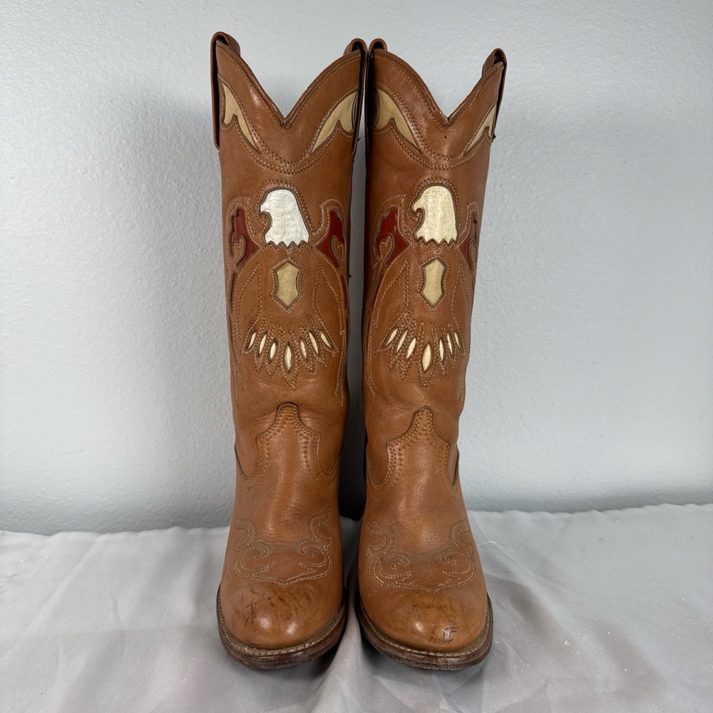 Rare Vintage Miss Capezio Eagle Cowboy Boots Women's Size:61/2